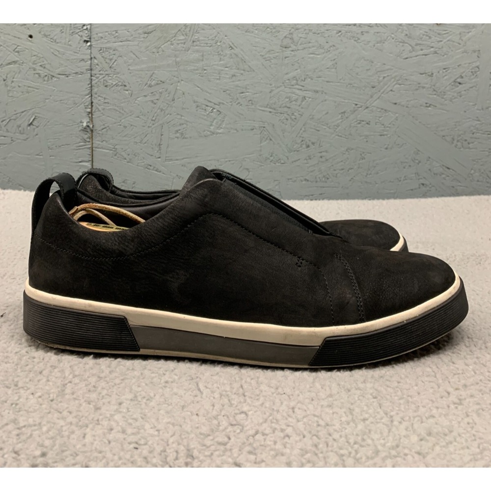 Vince Men's Black Suede Slip-On Sneakers Size 13M EUR 47.5 Casual‎ Low Top - Picture 2 of 15